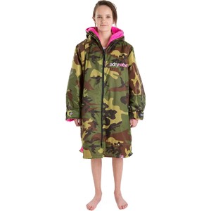 2023 Dryrobe Advance Long Sleeve Change Robe DR100L - Camo / Pink